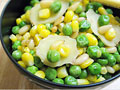 Pine Nuts w/ Corn and Peas