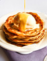 Malaysian Banana Pancakes with Lemon Coconut Curd