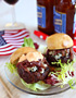 Cabernet and Gorgonzola Burger Sliders