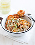 Cold Sesame Noodles with Butter Pepper Shrimp