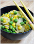 Stir-Fry Pine Nuts with Corn and Peas (金玉满堂)