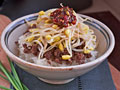 Bean Sprout Beef Rice Bowl