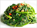 Yam Leaves with Belacan