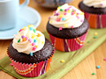 Chocolate Cupcakes with Ganache Filling