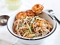 Cold Sesame Noodles with Butter Pepper Shrimp