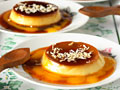 Mango and Coconut Creme Caramel