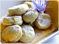 Souffle Egg White Balls with Red Bean Paste