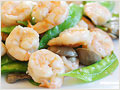 Shrimp with Snowpeas