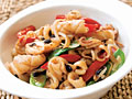 Squid with Black Bean Sauce