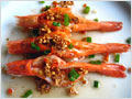 Steamed Shrimp with Garlic Oil