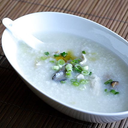 Chinese Porridge Recipe (Congee with Dried Oysters and Chicken Recipe)