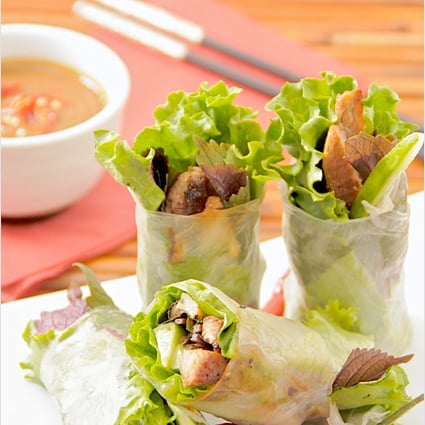 Goi Cuon (Vietnamese Fresh Spring Rolls) with Hoisin Peanut Dipping Sauce Recipe