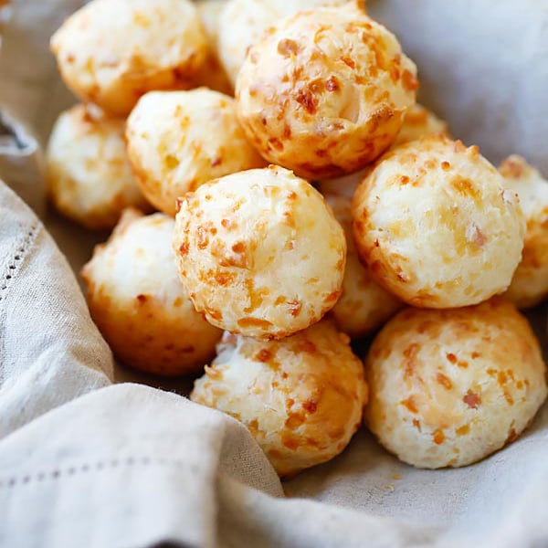 Bacon Parmesan Gougeres (Cheese Puffs) Easy Delicious Recipes