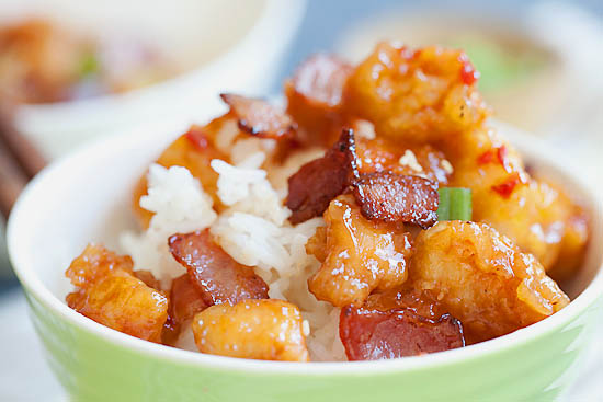 Orange Chicken With Bacon