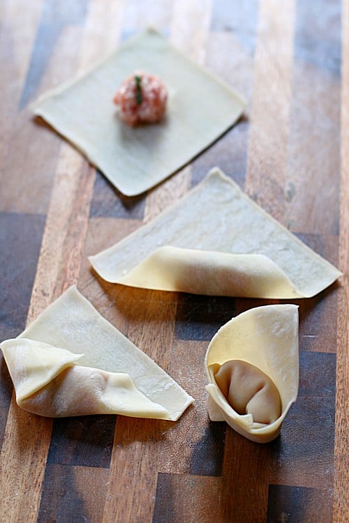 Crossed Hands Wontons