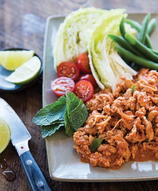 Northeast Minced Chicken Salad from Simple Thai Food cookbook. | rasamalaysia.com