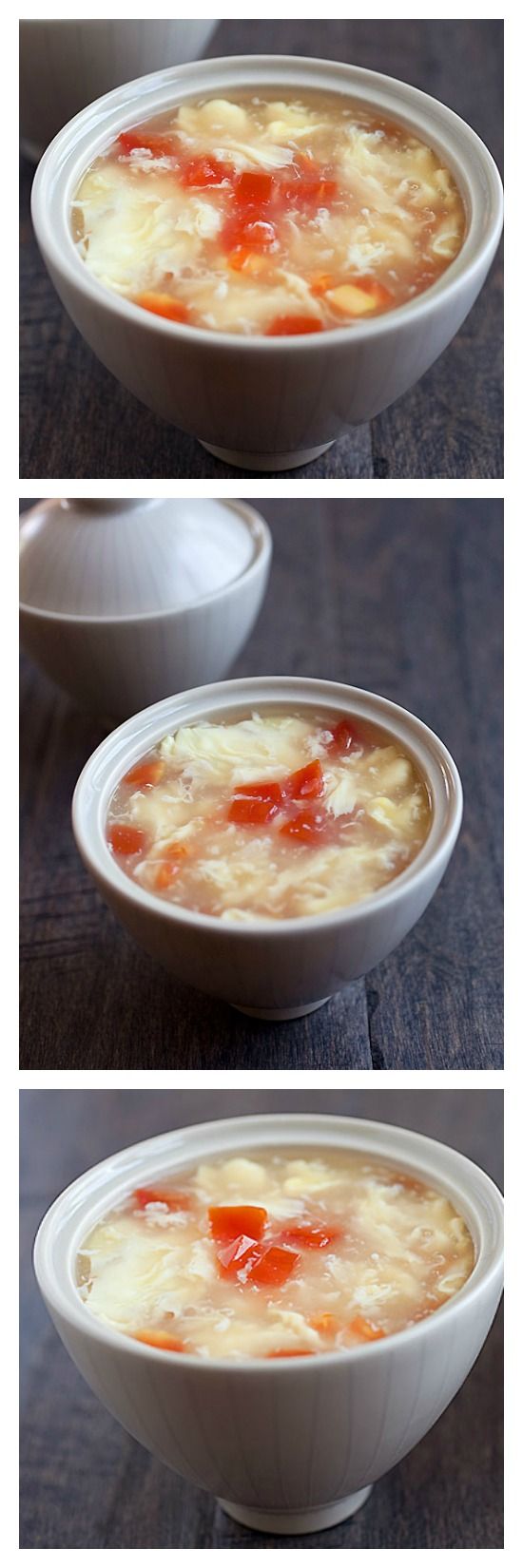 Egg drop soup - easiest and best Chinese egg drop soup recipe you'll find online. Takes 10 minutes, delicious and much better than takeout | rasamalaysia.com