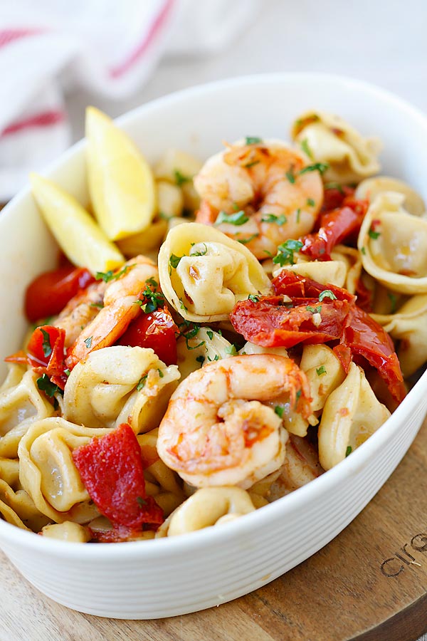 Garlic Shrimp Tortellini Easy Delicious Recipes