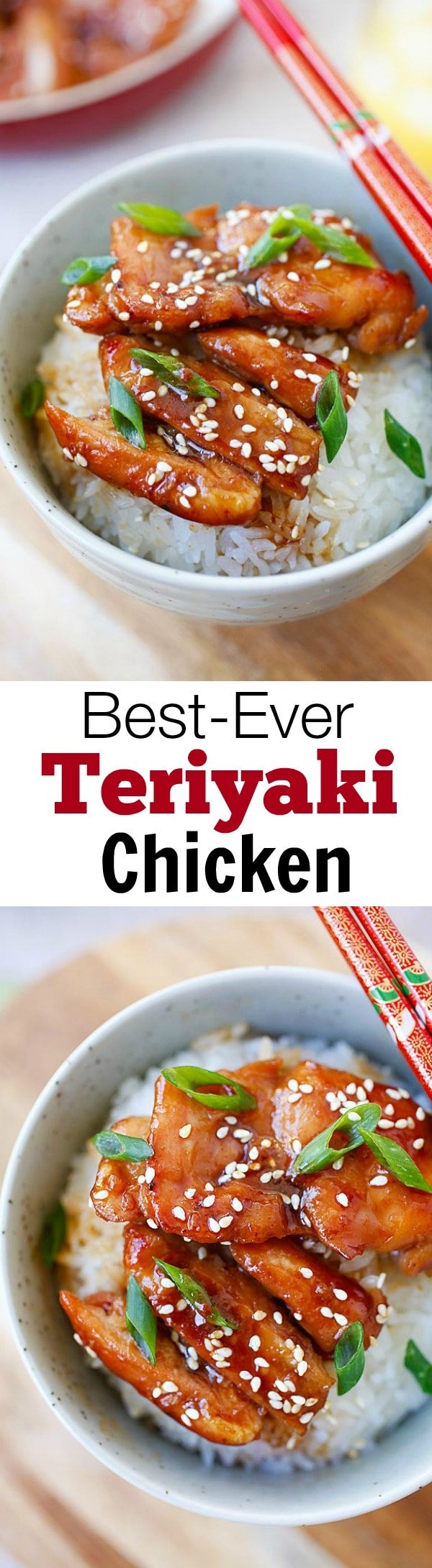 Easy Teriyaki Chicken  - the most popular Japanese chicken dish. Learn how to make the best-ever chicken teriyaki with only four ingredients, plus step-by-step cooking video | rasamalaysia.com