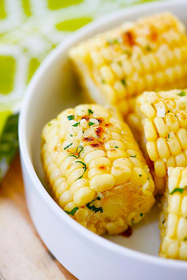 Garlic-Herb Butter Roasted Corn | Easy Delicious Recipes
