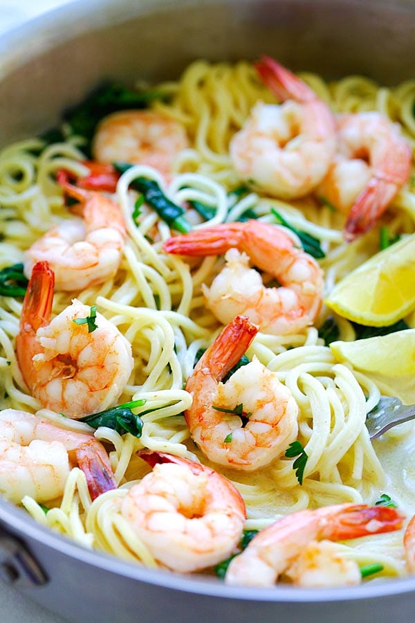 Creamy Shrimp Pasta | Easy Delicious Recipes