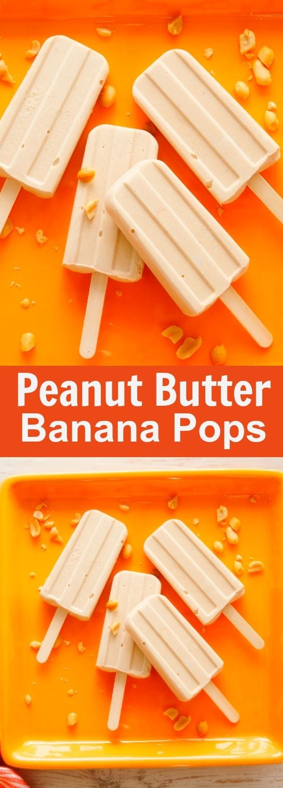 Peanut Butter Banana Pops - the creamiest homemade popsciles ever. Loaded with peanut butter and banana, they're perfect for summer | rasamalaysia.com