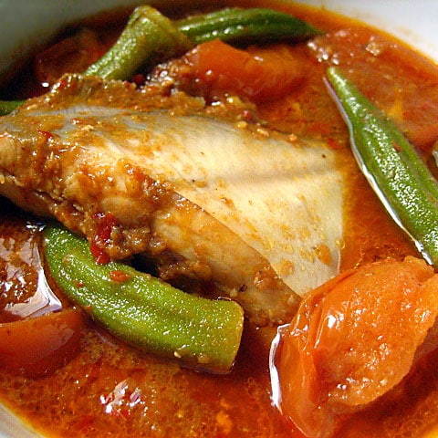 Assam Pedas, or literally “sour spicy,” is a classic Malaysian dish. Everyone has their own interpretation for this favorite dish and there are endless adaptations; suffice it to say, it’s sour, fiery hot, and tastes extraordinarily satisfying. | rasamalaysia.com