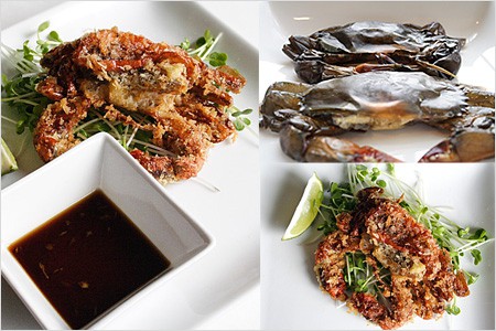 Panko-crusted Soft Shell Crab with Ginger Ponze Sauce