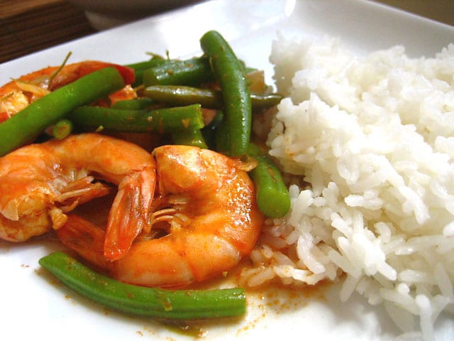 Shrimp and Green Beans Curry