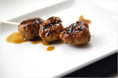 Yakitori (Grilled Chicken Meat Balls) recipe - These are juicy, yummy, and definitely my favorite and a must-have item at yakitori restaurants. | rasamalaysia.com