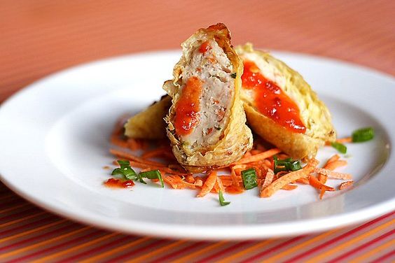 Minced Chicken and Pork Rolls – Protein (meat) wrapped with bean curd skin and deep-fried to perfection. | rasamalaysia.com