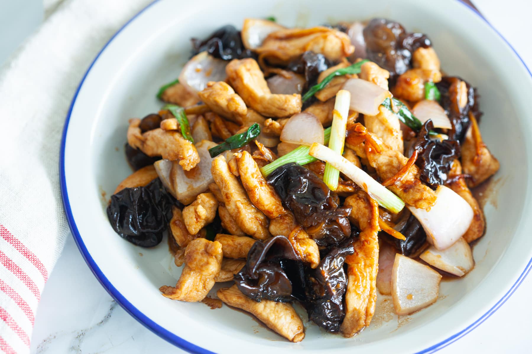 Ginger and Black Fungus Chicken - Rasa Malaysia