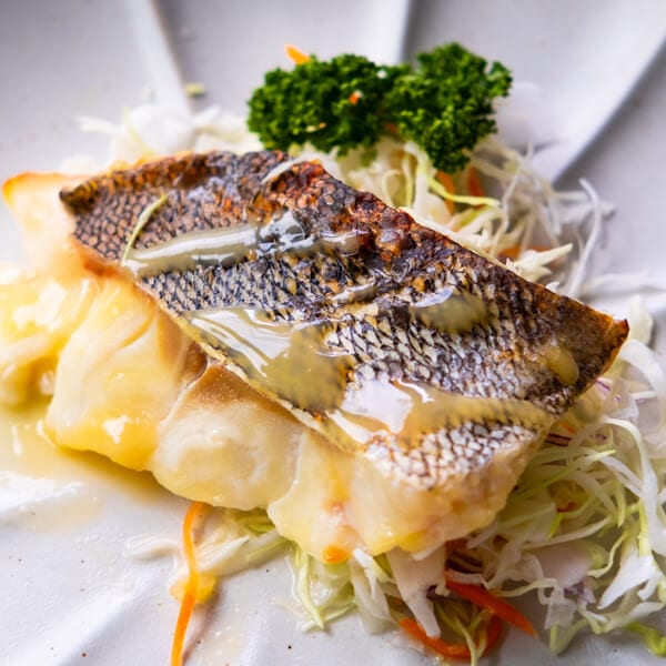 Ikan Bass Laut Berlapis Miso