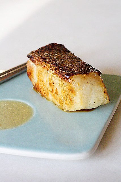 Miso-Marinated Sea Bass recipe - I love Chilean sea bass–the flesh is always so moist, tender, silky, and sweet. I also love the texture and the mouth feel of Chilean sea bass…it’s absolutely perfect for this miso recipe. | rasamalaysia.com