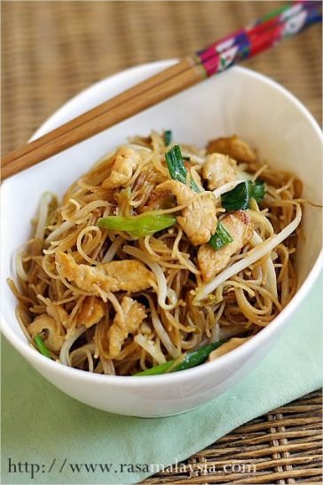 Fried Rice Vermicelli (Chinese Recipe) - Rasa Malaysia