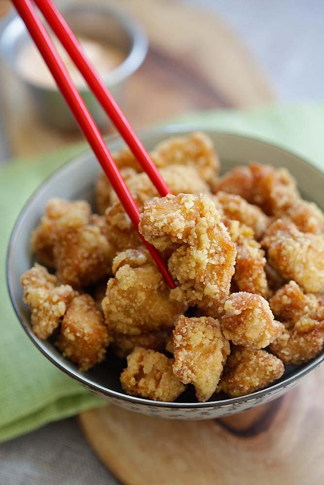 Chicken Karaage (Sesame Fried Chicken) - Rasa Malaysia