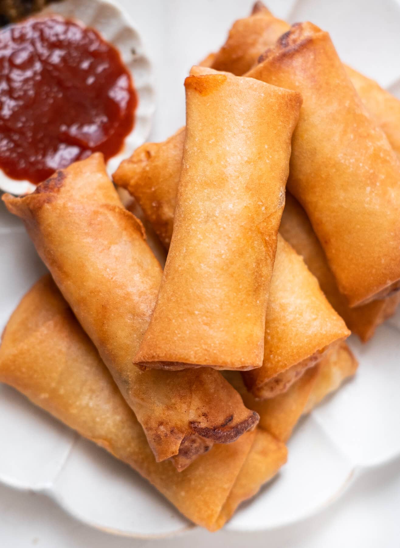 Chinese fried popiah, ready to serve.