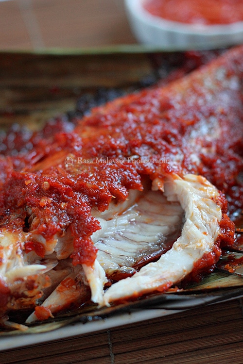 Red Snapper Wrapped In Banana Leaves, wrapped