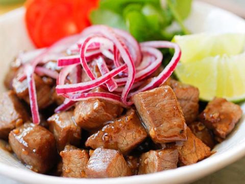 Shaking Beef Vietnamese Bo Luc Lac Rasa Malaysia