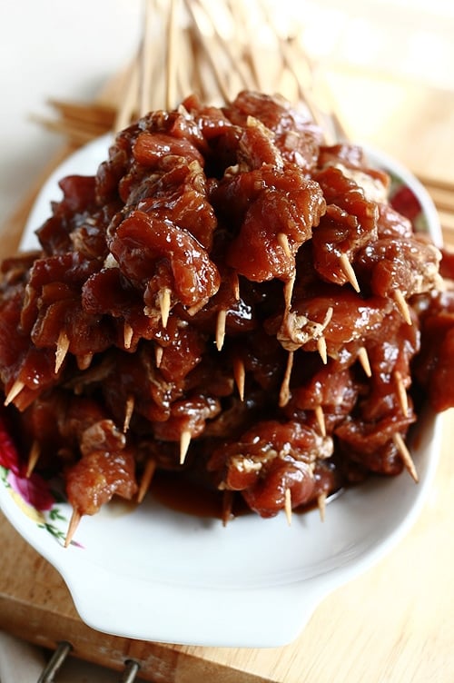 Indonesian Sate (Sate Babi & Sate Ayam) Rasa Malaysia