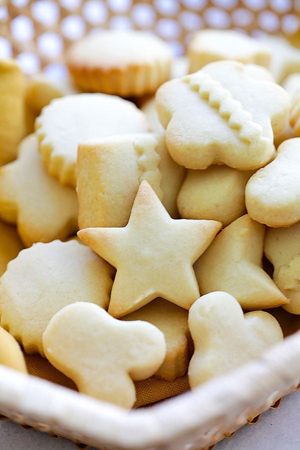 Festive melt-in-your-mouth butter cookies.