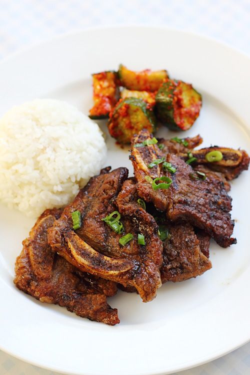 Kalbi (Korean BBQ Beef Short Ribs). Recipe at rasamalaysia.com. | rasamalaysia.com
