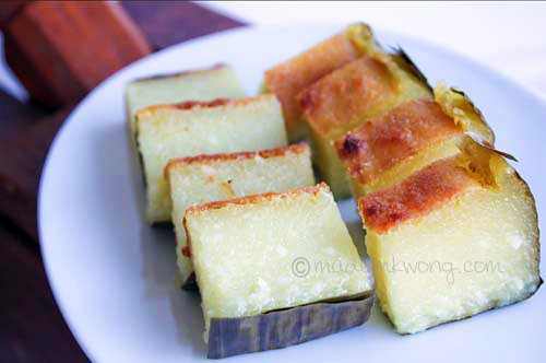 Tapioca or Cassava Cake (Kuih Bengka)  Easy Delicious Recipes