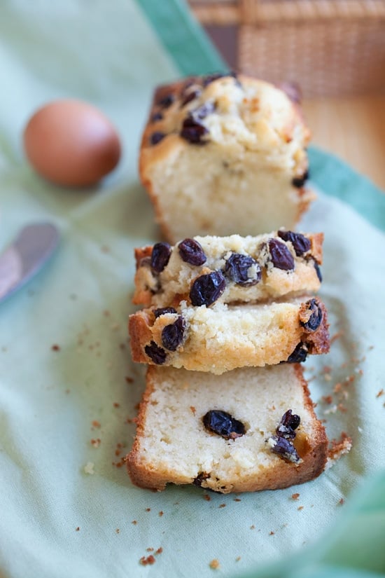 Raisin Butter Cake, rich, buttery, and so yummy! | rasamalaysia.com