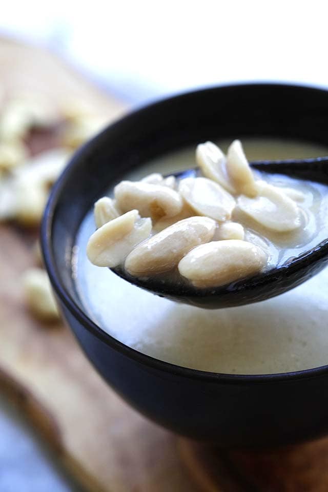 Sweet peanut soup.