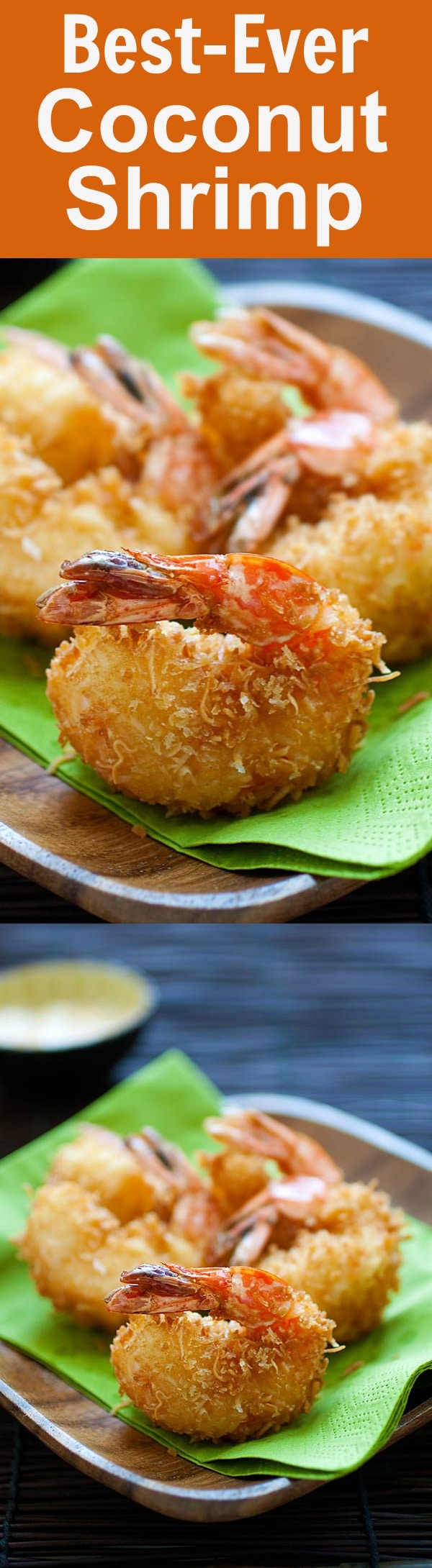 Coconut shrimp - the best and crispiest coconut shrimp recipe ever! Takes 20 mins, an easy and budget-friendly shrimp appetizer | rasamalaysia.com