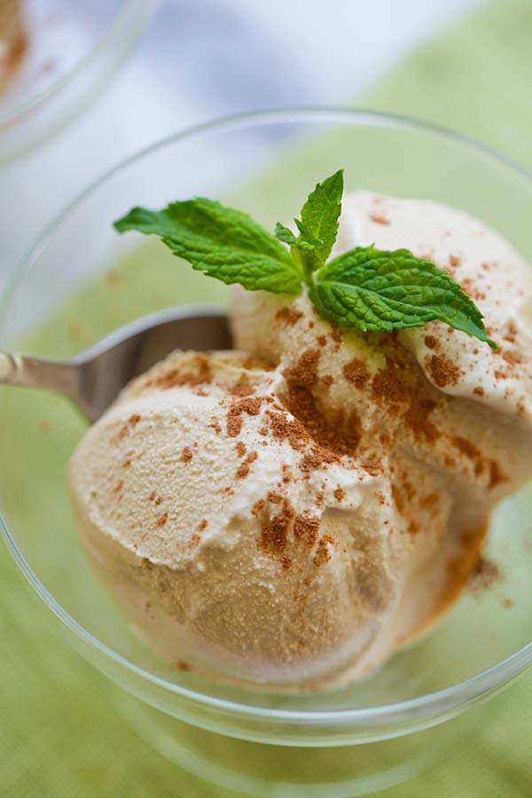 Creamy and rich tasty coffee ice cream recipe.
