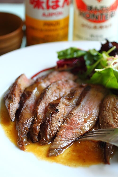 Flank Steak with Ponzu and Miso Butter - Rasa Malaysia