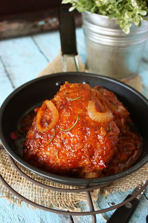 Spicy Honey Chicken recipe - This is the Malay version of a Chinese sweet and sour chicken. This dish has very little sauce or gravy unlike a curry or sambal dish. | rasamalaysia.com