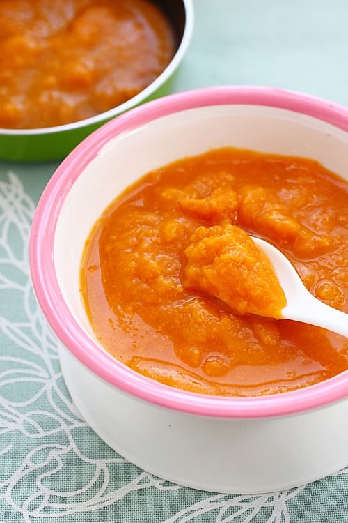 Sweet Potato Puree | Sweet Potato Puree Recipe | Easy Asian Recipes at RasaMalaysia.com | rasamalaysia.com